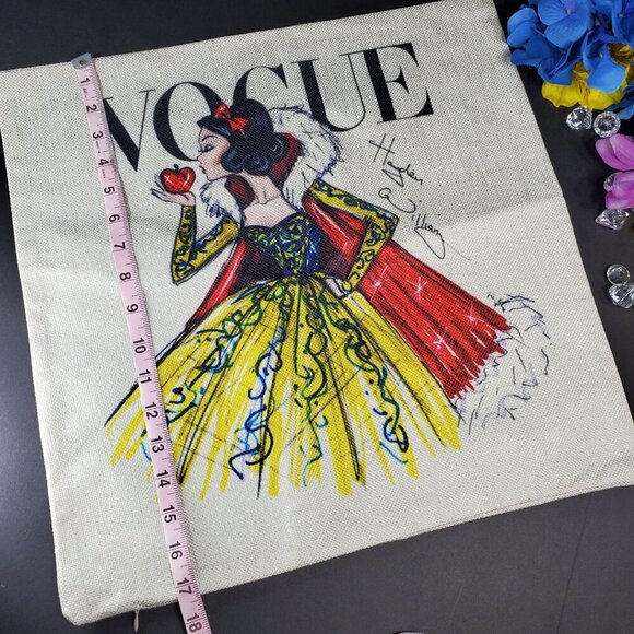 Snow White Throw Pillowcase Princess Home Decor Sham Accent Pillow Cushion Cover - Picture 7 of 11